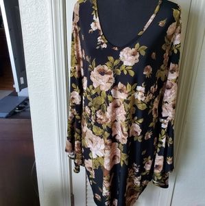 1X Beware Floral Print Bondice Dress.